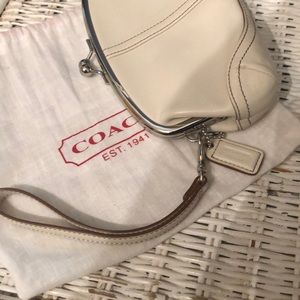 Coach Leather Wristlet/ Clutch